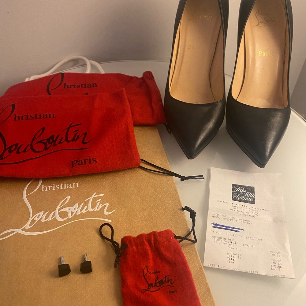 Christian Louboutin leather pumps